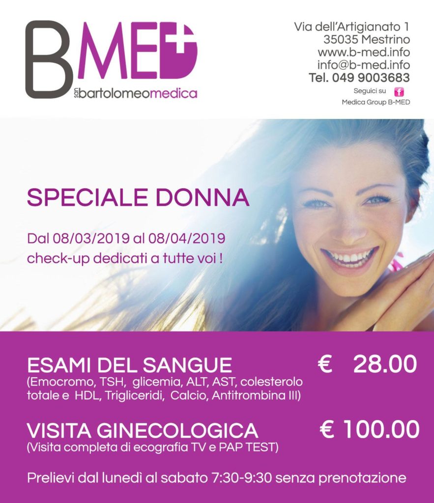 Speciale donna 08/03/2019 al 08/04/2'019